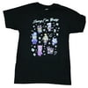 Animal Crossing Girls Juniors T-Shirt - Sorry I'm Busy Characters Allover (X-Small)