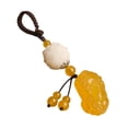 thumbnail image 1 of Colgante de llavero Feng Shui de jade de ágata natural Pi Xiu para hombres y mujeres, 1 of 6