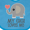 thumbnail image 4 of Inktastic My Gigi Loves Me Grandchild Boys or Girls Baby Bib, 4 of 4