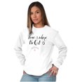 thumbnail image 3 of Home is Where the Cat Is Sweet Kitty Women Plus Size Long Sleeve Graphic Tee Brisco Brands 2X, 3 of 5