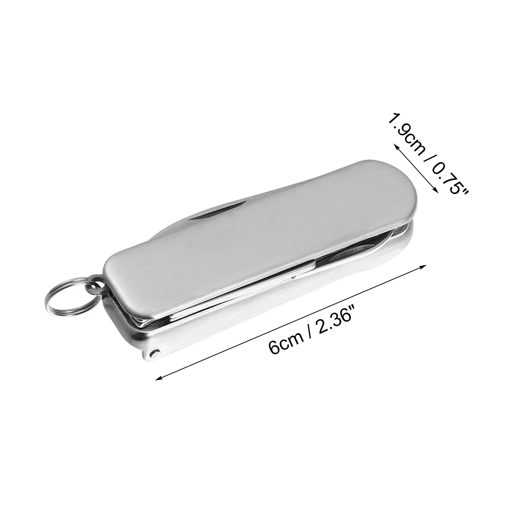 Unique Bargains 1 Pcs Stainless Steel Nail Clippers for Men and Women Silver Tone
