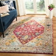 thumbnail image 2 of SAFAVIEH Monaco Amilia Overdyed Geometric Area Rug, Fuchsia/Light Grey, 9' x 12', 2 of 5
