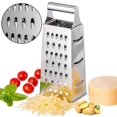 thumbnail image 3 of Rallador de 4 lados, rallador cuadrado de acero inoxidable para cocina, verduras, frutas, queso Ormromra, 3 of 4