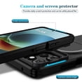 thumbnail image 3 of Case for Motorola Moto G Power 2026 6.8" with Invisible Fold Holder Stand, Magnetic Wireless Charging,Sliding camera casing,Shockproof Dropproof Tough Rugged Protective Case Cover,Black, 3 of 10