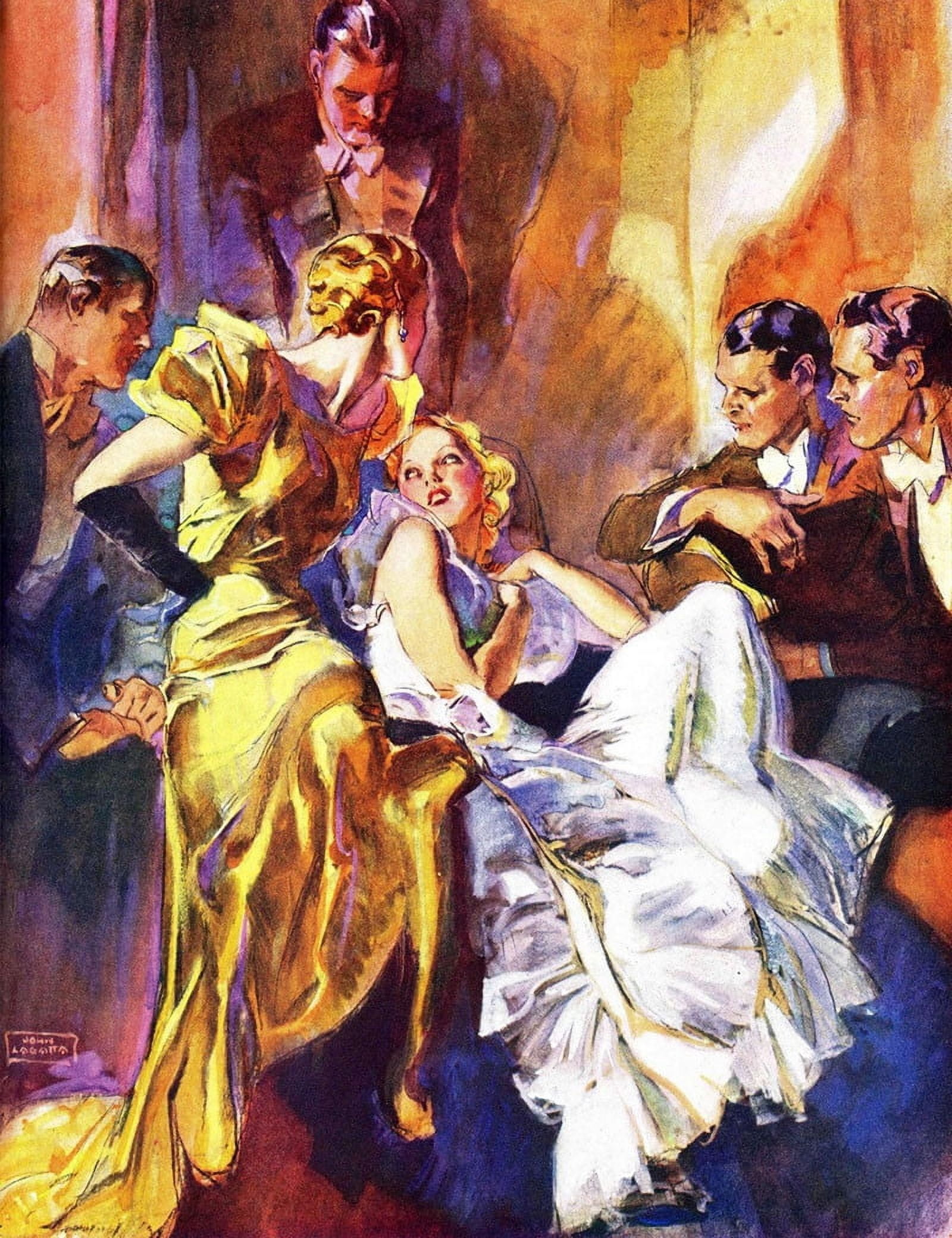 Marmont Hill "The Battle of the Blondes" by John LaGatta Painting Print on Canvas