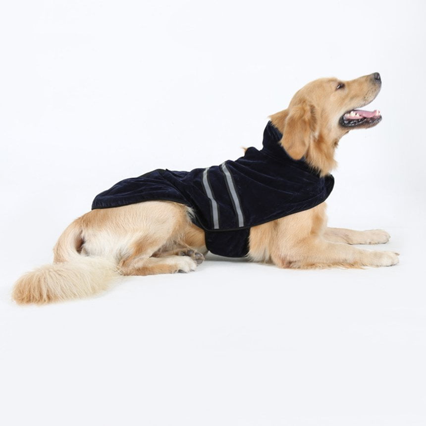 Dog Clothes Warm Winter Coat Jacket Clothing with Reflective Belt for