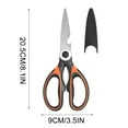 thumbnail image 2 of Kitchen Scissors, 2 Pack 8.1" Utility All Purpose Poultry Shears Heavy Duty Dishwasher Safe, Come Apart Sharp Stainless Steel Cooking Food Scissors for Cutting Meat, Chicken, Vegetable, Fish, 2 of 8