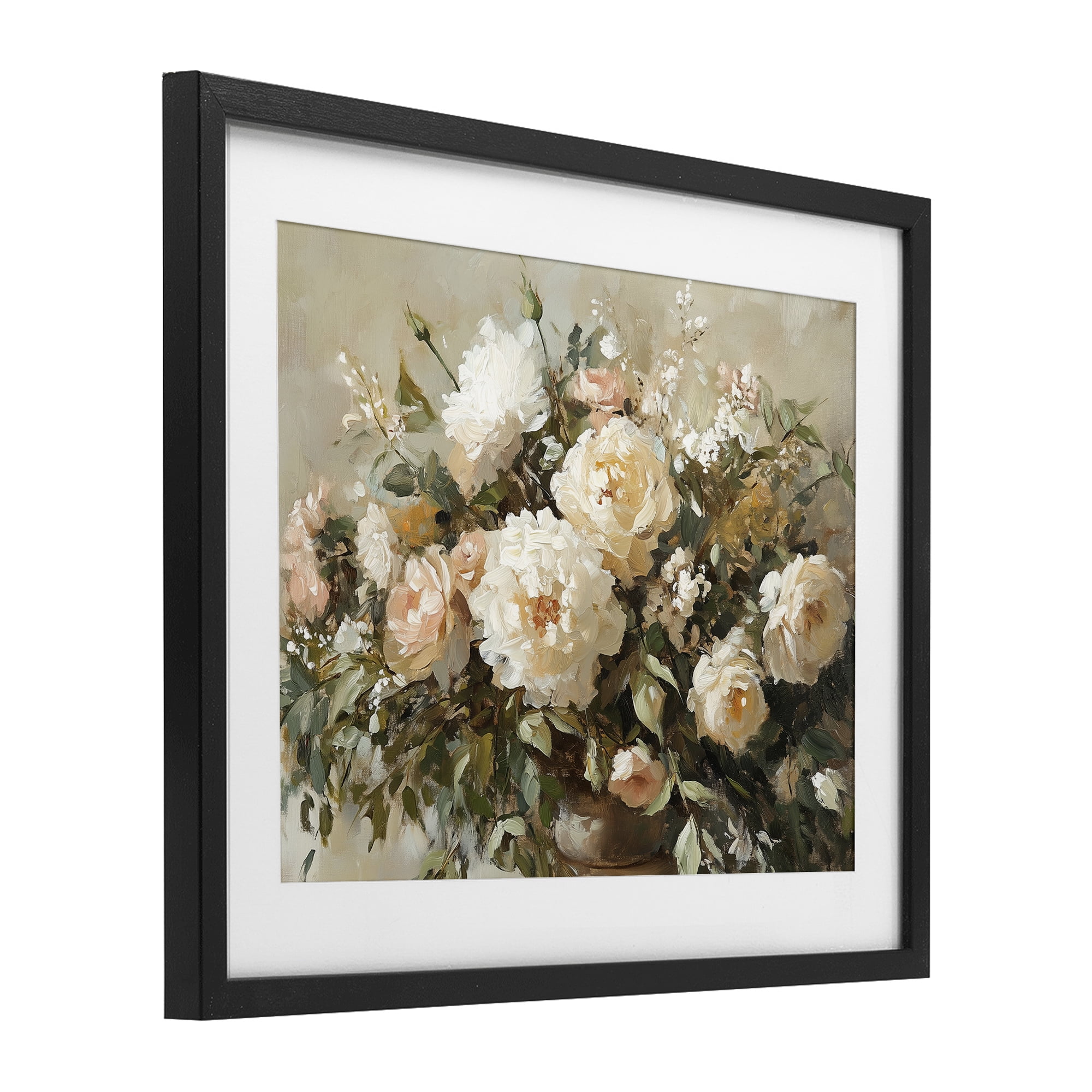 Stupell Industries Secret Garden Arrangement Black Framed Print Under Glass, design by Heidi Kuntz