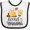 White and Black, variant on Inktastic Bees Loved by Grandma Boys or Girls Baby Bib