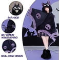thumbnail image 3 of Cute Bat Costume Blanket, Halloween Blanket, Adult Wearable Blanket, Bat Blanket Hoodie Oversized Soft Sherpa Hoodie Women Throw Cloak Wrap Soft Throw Blanket, 3 of 12