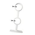 thumbnail image 3 of GUOOL Support de Tringle à Rideau Double Fixation Murale pour Salle de Bain Salon Maison Blanc, 3 of 9