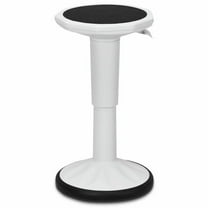 GVN Adjustable Active Learning Stool Sitting Home Office Wobble Chair with Cushion Seat-White, Home Office Computer Desk Chair, Office Chairs Clearance for Bedroom,Study