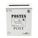 thumbnail image 2 of Buzón de correos retro europeo para exteriores, montado en la pared, buzón de correos Blanco, 2 of 9