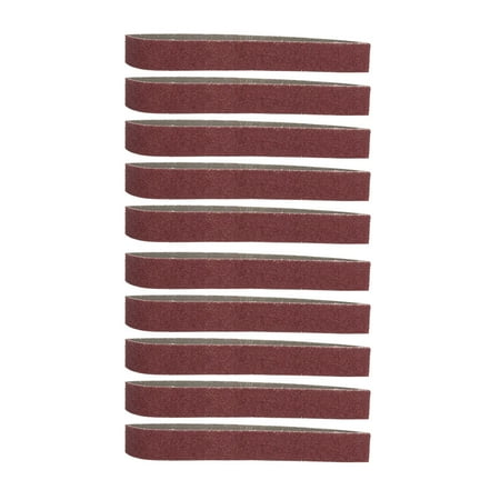

10pcs Alumina Abrasive Belt Sanding Band Grinding Polishing Sandpaper Straps 533*30 (60 Grit)