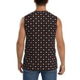 thumbnail image 4 of Disketp Red And White Polka Dots Sleeveless Tshirts For Men, Muscle Shirts For Men Dry Fit Tank Top-Small, 4 of 8