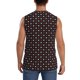 thumbnail image 4 of Fotbe Red and white polka dots Men's Camiseta sin Mangas Estampada para Hombres, Playera Casual para Gimnasio, Entrenamiento, Playa-Medium, 4 of 7
