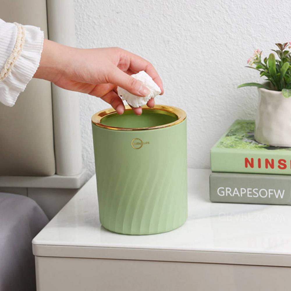 Color Mini Waste Bin Desktop Bin Cute Home Bedroom Storage Bucket Trash