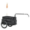 thumbnail image 1 of Aosom Bicycle Cargo Trailer Bike Wagon with Removable Storage Box, Black, 1 of 10