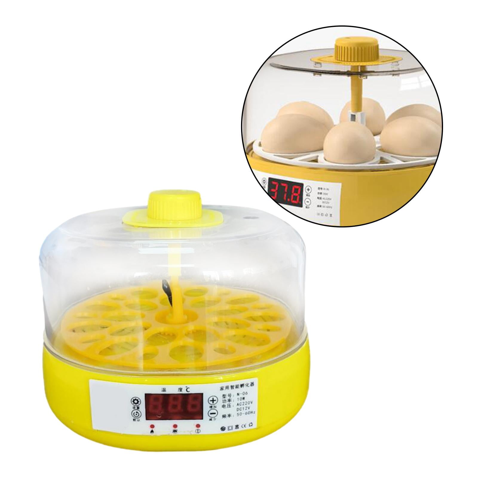 18 Eggs Intelligent Poultry Hatcher Chick Duck Incubator US Adapter for Farm Semi Automatic