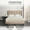 thumbnail image 5 of TrumanPick Full Platform Bed Frame with Adjustable Headboard for Adult, Beige, Easy Assembly, 5 of 9