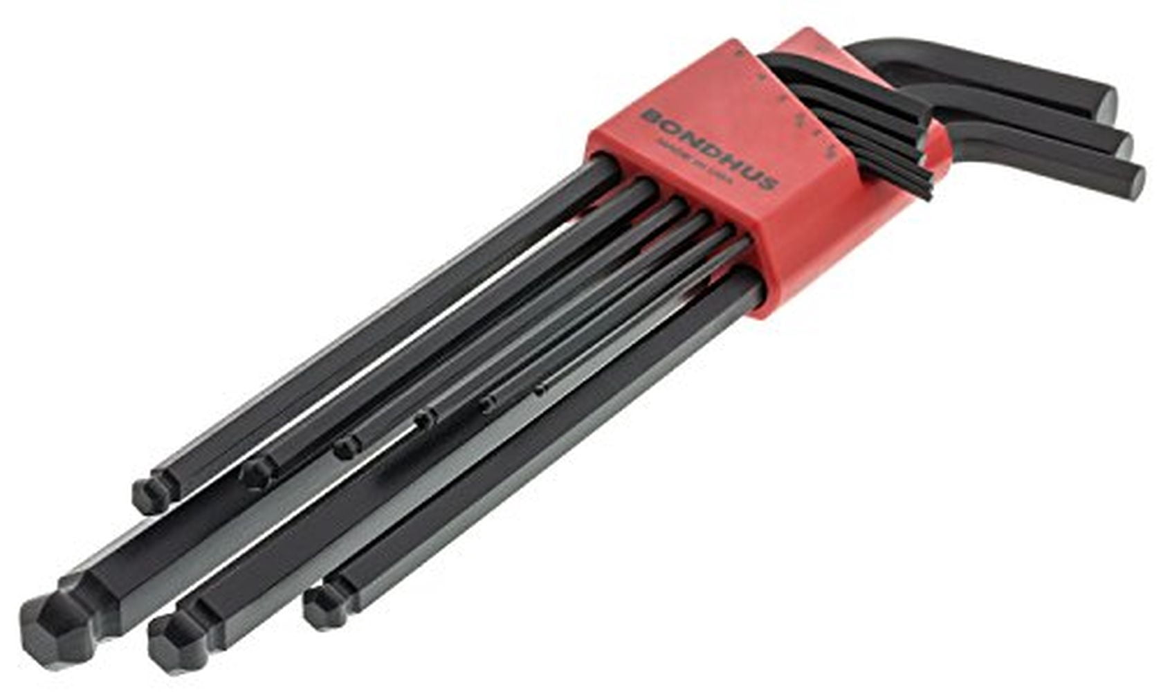 Bondhus 20699 Ball End Tip Screwdriver Set w/ProGuard & Extra Long Arm,13PC