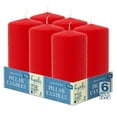 thumbnail image 5 of Hyoola 3 x 6 Red Unscented European Made Pillar Candles, Dripless Paraffin Wax with Smokeless Cotton Wicks, 6-Pack, 5 of 5