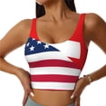 thumbnail image 2 of Lsque USA Switzerland Printed Women'S Sports Bra, Compression, Moisture Wicking, High-Impact Sports Bra For Women,Supportive sports bra-XX-Large, 2 of 9