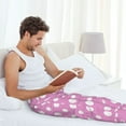thumbnail image 5 of Honiee Purple And White Polka Dot for men - a sleek fusion of Straight Pajama Pants, versatile Lounge Pants, and cozy Sleepwear, all rolled into one-Small, 5 of 6