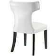 thumbnail image 3 of Curve Vinyl Dining ChairWhite, 3 of 4