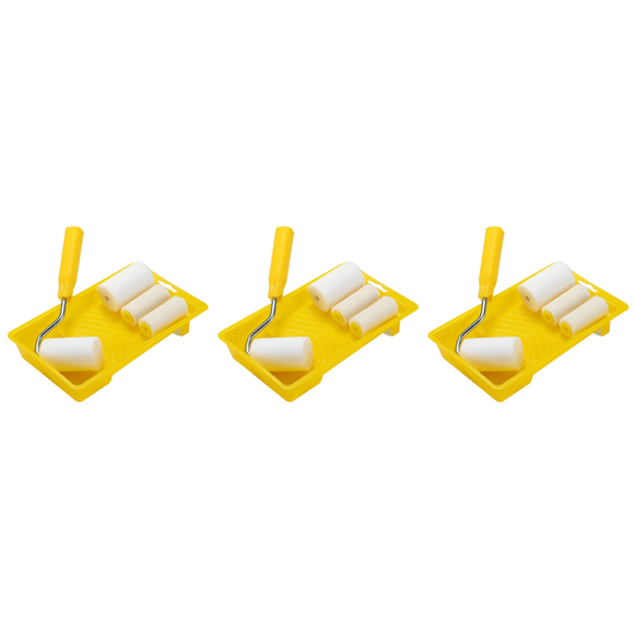 18Pcs Mini Foam Paint Roller Painting Decorating Kit 2 Inch Small for Wall Painting Repair Brush