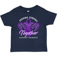 thumbnail image 3 of Inktastic Staying Strong Together Alzheimer's Awareness Purple Ribbon Boys or Girls Baby T-Shirt, 3 of 5