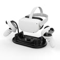 thumbnail image 2 of VR Game Auricular Estación de carga Gamepad Pantalla Ajustable Dock Soporte Tipo-C Reemplazo del cargador de velocidad rápida para Oculus Quest 2 Negro Inevent EL014462-01B, 2 of 7