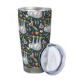 thumbnail image 2 of Salouo Cute Sloth Print 20oz Tumbler with Lid,Stainless Steel Vacuum Insulated Tumbler Durable Insulated Coffee Mug Thermal Cup with Splash Proof Sliding Lid-Straw Three-piece Set, 2 of 8