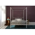 DHP Canopy Metal Bed, Full, Off White