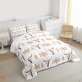 thumbnail image 3 of jejeloiu Vintage Aztec Boho Queen Comforter Set,Bull Skull Bedding Comforter Set For Men Women Reversible 3pcs, 3 of 8
