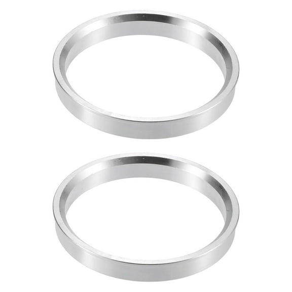 Unique Bargains 2pcs 73.1mm to 65.1mm Aluminium Alloy Car Hub Centric Rings Wheel Bore Center Spacer Silver Tone