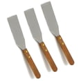 thumbnail image 2 of Set of 3, Solid Stainless Steel Blade Cookie Spatula, Wooden Handle, 8-inch, 2 of 2