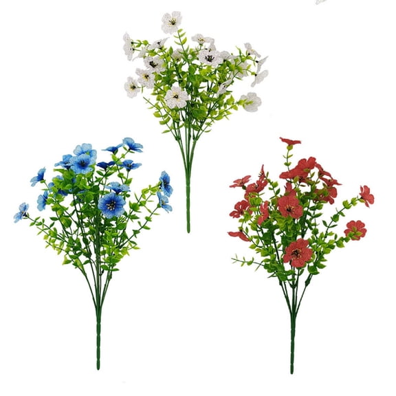 Memorial Day Saving!4th of July Decorations, Artificial Violet Decorations Independence Day Decorative Flowers