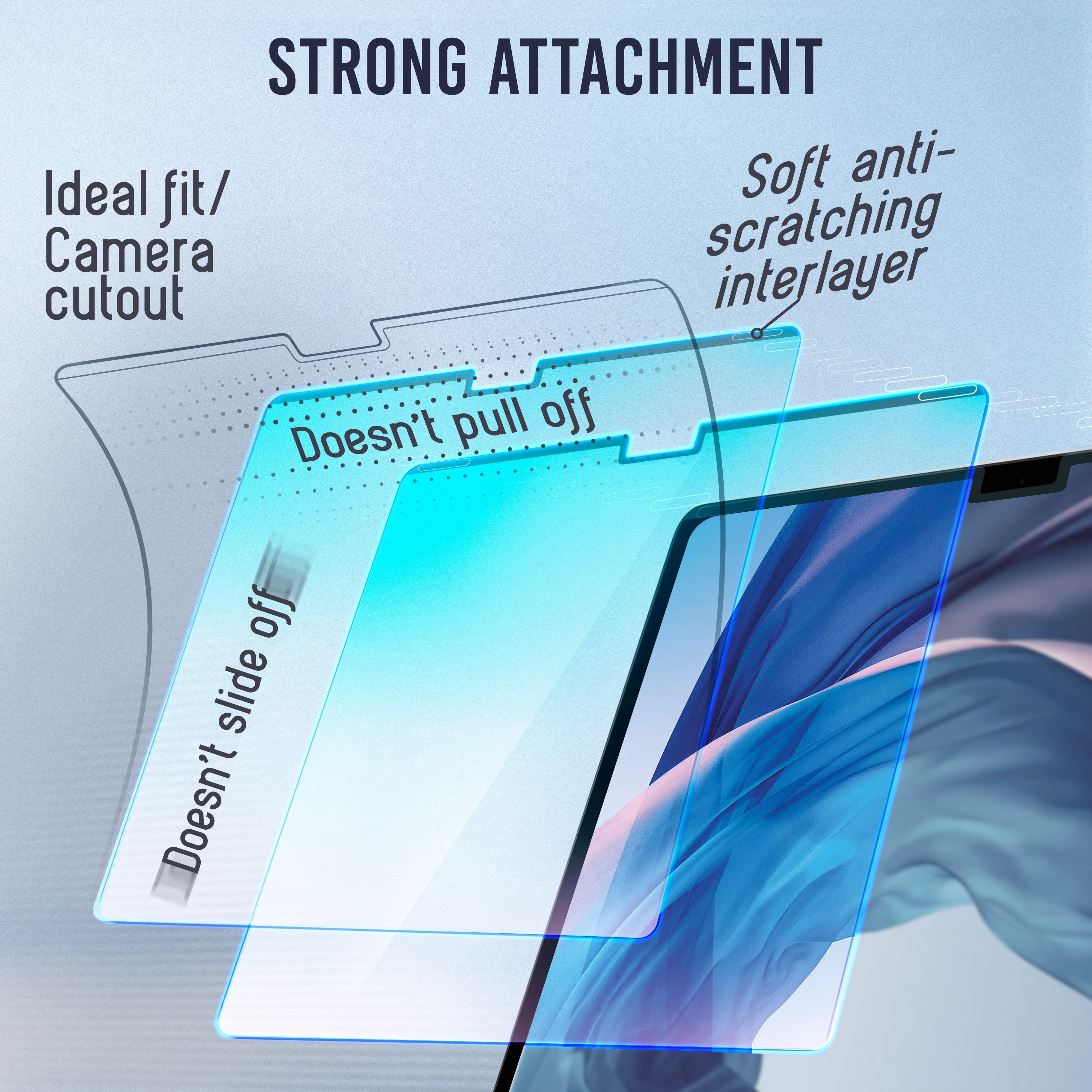 Magnetic Blue Light Screen Compatible With MacBook Pro 16" 2021, 2022, 2023, 2024, M1, M2, M3, M4 Anti-Glare Anti-Blue Light Laptop Screen Protector Filter Blue Light Blocking Filter
