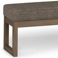 thumbnail image 5 of WyndenHall  Madison 44 inch Wide Contemporary Rectangle Ottoman Bench Mink-Brown 44.1"w x 14.4"d x 18.3"h Polyester, Plywood Standard Ottoman, 5 of 5