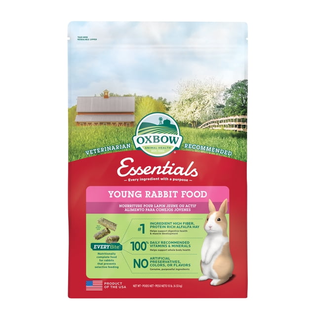 Oxbow Essential Bunny Basics Young Rabbit Food, 10lb Bag