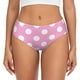 thumbnail image 1 of Fotbe Pink And White Polka Dot Calzones Estampados para Mujer – Ropa Interior de Algodón, Cómoda, Suave y Elástica-3X-Large, 1 of 6