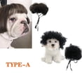thumbnail image 1 of 2PACKS Dog Wig Costume for Small Medium Large Dogs with Head Flower  Trimmable Pet Cosplay Cat Decoration, 1 of 7