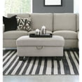 thumbnail image 2 of Pemberly Row Contemporary Upholstered Storage Ottoman in Stone, 2 of 3