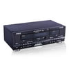 Pyle PT649D Dual Stereo Cassette Deck Player System for Music & Audio Recording