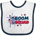 thumbnail image 3 of Inktastic 4th of July Boom Squad Blue and Red Fireworks Boys or Girls Baby Bib, 3 of 4