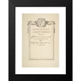 thumbnail image 2 of Luis Paret y Alcázar 11x14 Black Modern Framed Museum Art Print Titled - Design for a Title Page (1746-99), 2 of 5