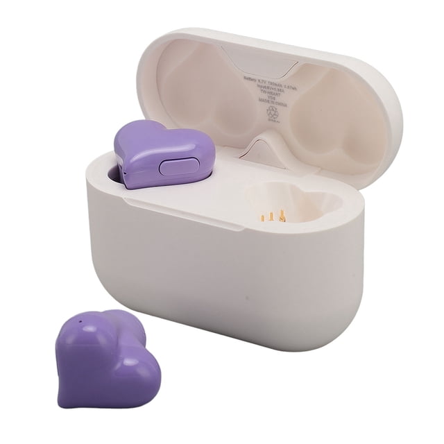 Auriculares inalámbricos en forma de corazón, auriculares intrauditivos con sonido estéreo hifi 5.3 con estuche de carga, elegantes auriculares para para para