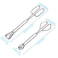 thumbnail image 4 of Pinzas para alimentos Pinzas de tijera de acero inoxidable Mango Cocina Barbacoa Utensilios de cocina 2pcs / set Monstrate HA004934-00B, 4 of 7