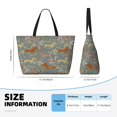 thumbnail image 4 of Fotbe Dachshund Dog Bird Bolsa de Viaje para Playa - Resistente al Agua, Bolsa Tote de Gran Capacidad y Ligera con 7 Bolsillos para Mujeres y Hombres, 4 of 7